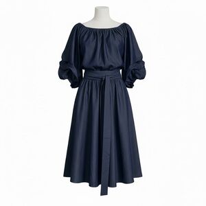 Elegant Chambray One Size 2 Piece Set Skirt with Top